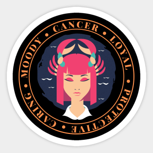 Cancer zodiac Sticker